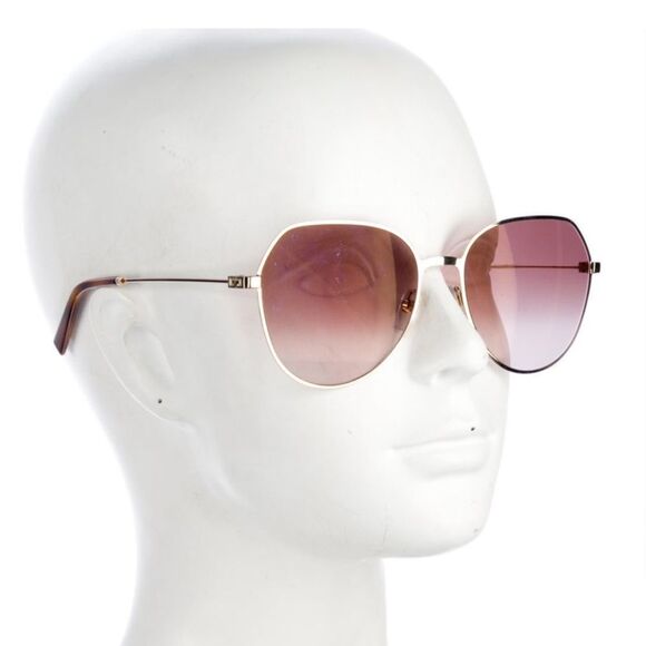 Givenchy Brown Burgundy Geometric Sunglasses main image 4